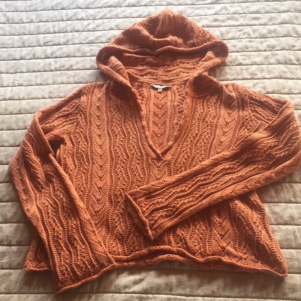 Cropped hoodie sweater